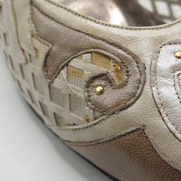 Magaret Jerrold brown and bone cut-work leather heels - 8.5N - Picture 15 of 15
